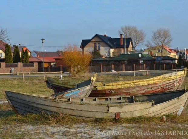 Skansen łodzi rybackich w Kuźnicy 